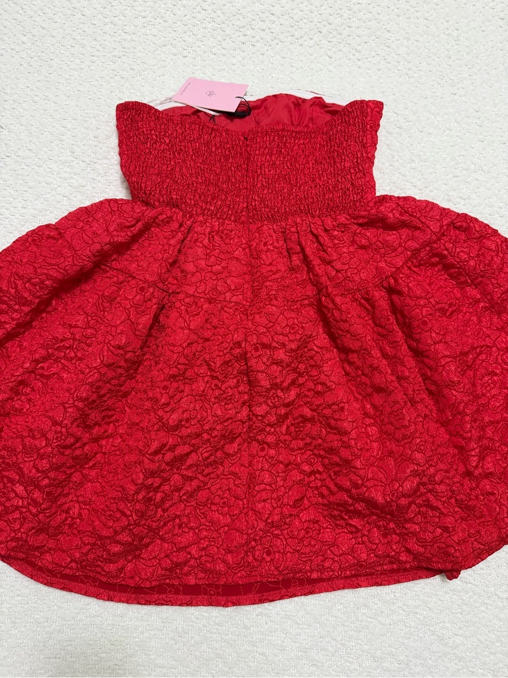 Hello Molly Sasha Strapless Mini Dress Red Women’s Size M NWT - Picture 8 of 12